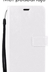 NoXx Samsung Galaxy M22 Hoesje Bookcase Flip Cover Book Case - Wit