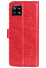 NoXx Samsung Galaxy M22 Hoesje Bookcase Flip Cover Book Case - Rood