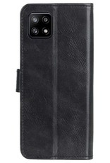 NoXx Hoes Geschikt voor Samsung M22 Hoesje Book Case Hoes Flip Cover Wallet Bookcase - Zwart