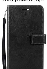 NoXx Hoes Geschikt voor Samsung M22 Hoesje Book Case Hoes Flip Cover Wallet Bookcase - Zwart