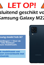 Nomfy Hoesje Geschikt voor Samsung M22 Hoesje Siliconen Cover Case - Hoes Geschikt voor Samsung Galaxy M22 Hoes Back Case - 2-PACK - Lichtroze