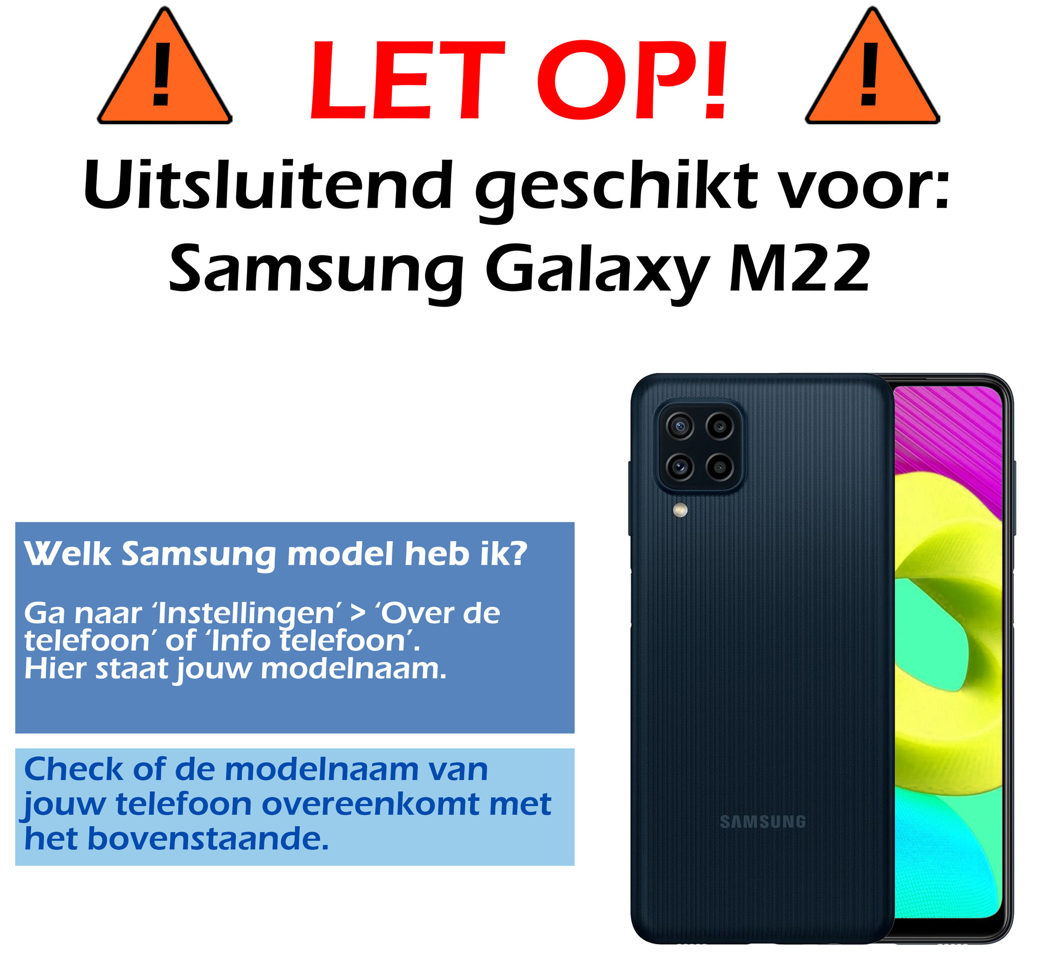 Nomfy Hoesje Geschikt voor Samsung M22 Hoesje Siliconen Cover Case - Hoes Geschikt voor Samsung Galaxy M22 Hoes Back Case - 2-PACK - Zwart