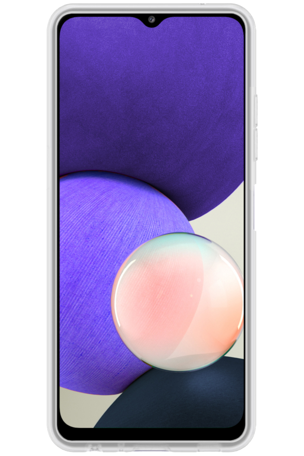 Nomfy Hoesje Geschikt voor Samsung M22 Hoesje Siliconen Cover Case - Hoes Geschikt voor Samsung Galaxy M22 Hoes Back Case - 2-PACK - Transparant