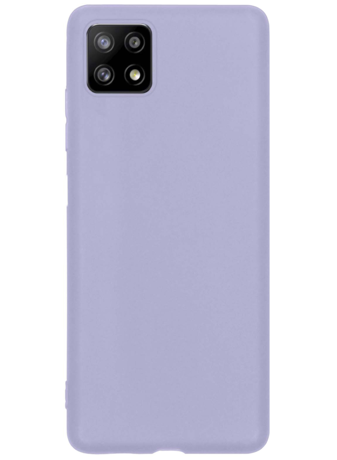 Nomfy Samsung Galaxy M22 Hoesje Siliconen Cover Hoes Case - Samsung Galaxy M22 Hoes Siliconen Hoesje Back Cover - Lila