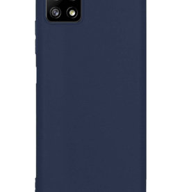 Nomfy Nomfy Samsung Galaxy M22 Hoesje Siliconen - Donkerblauw