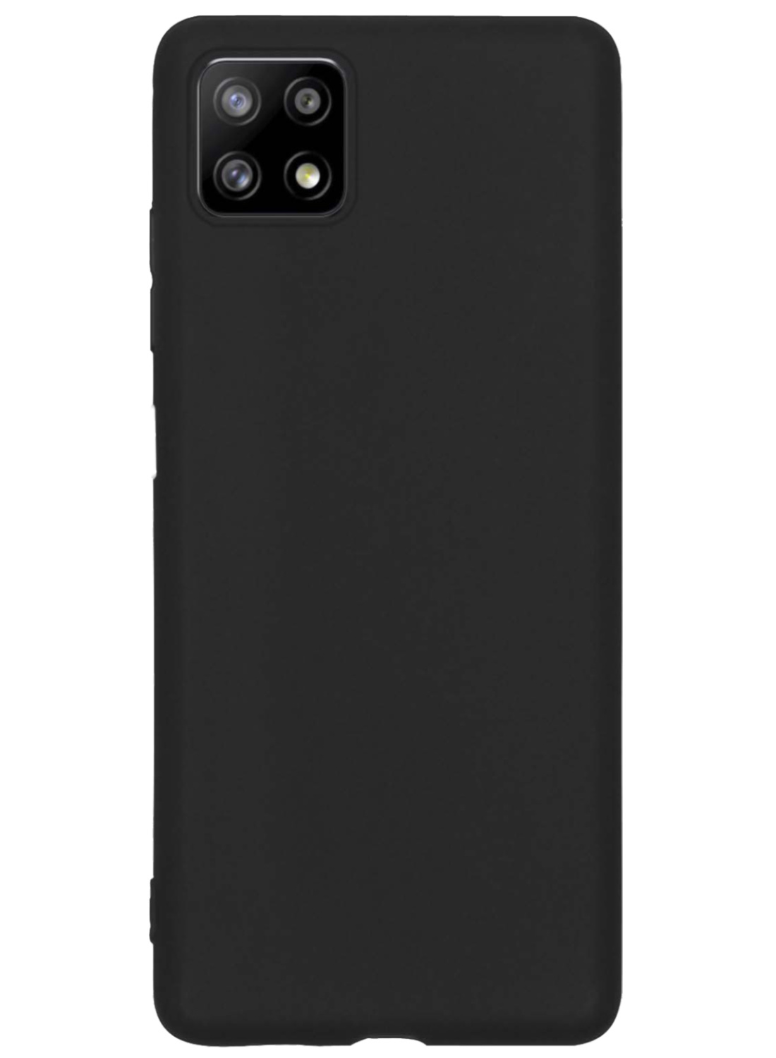 Nomfy Samsung Galaxy M22 Hoesje Siliconen Cover Hoes Case - Samsung Galaxy M22 Hoes Siliconen Hoesje Back Cover - Zwart
