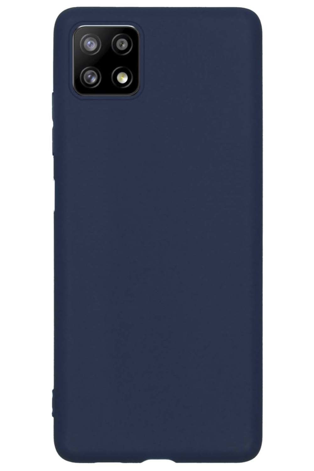 NoXx Hoes Geschikt voor Samsung M22 Hoesje Cover Siliconen Back Case Hoes - Donkerblauw - 2x