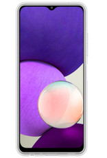 NoXx Hoes Geschikt voor Samsung M22 Hoesje Cover Siliconen Back Case Hoes - Transparant - 2x