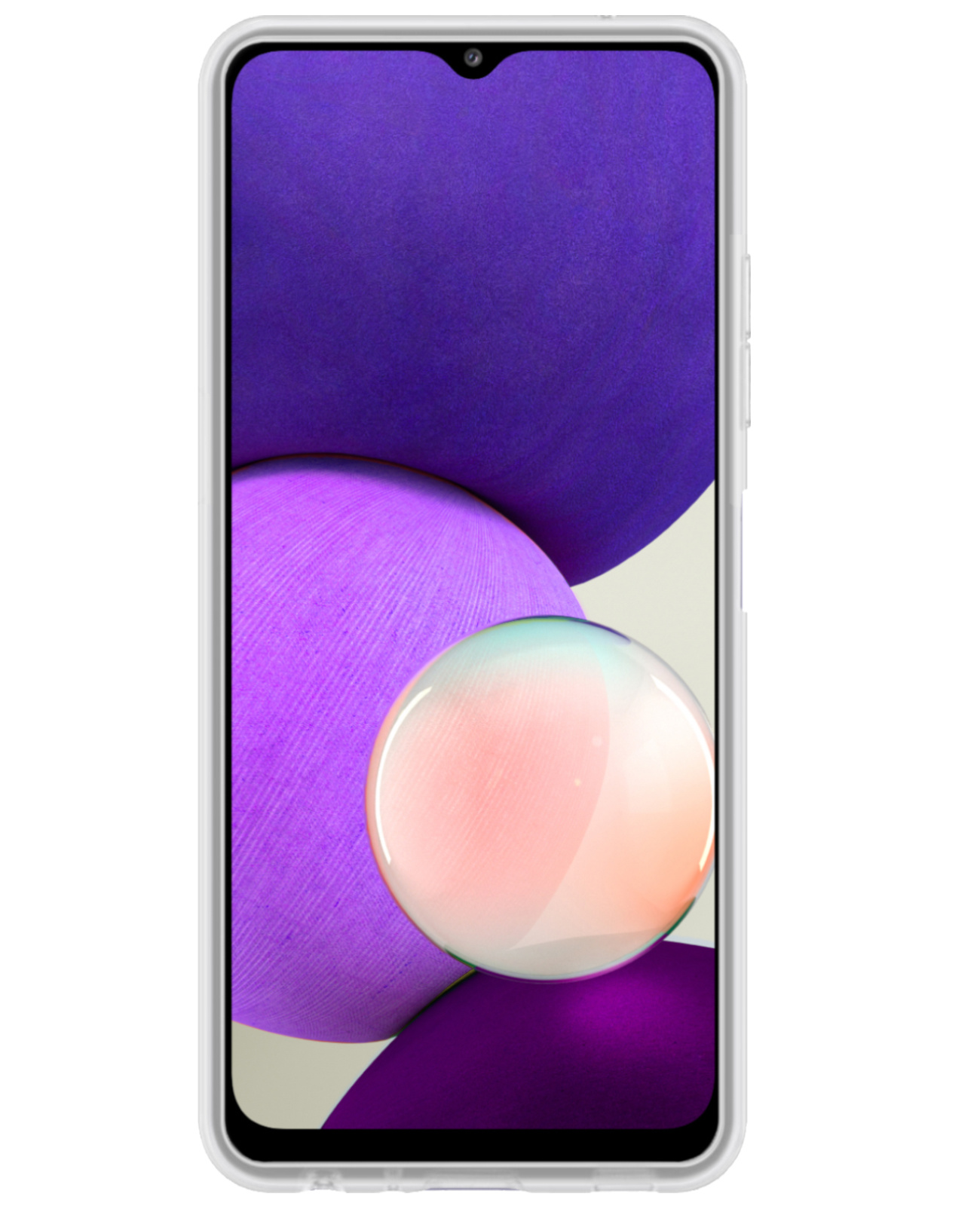 NoXx Hoes Geschikt voor Samsung M22 Hoesje Cover Siliconen Back Case Hoes - Transparant - 2x