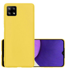 NoXx NoXx Samsung Galaxy M22 Hoesje Siliconen - Geel