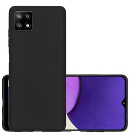 NoXx NoXx Samsung Galaxy M22 Hoesje Siliconen - Zwart