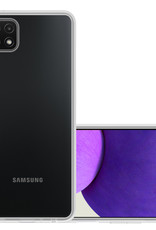NoXx Hoes Geschikt voor Samsung M22 Hoesje Cover Siliconen Back Case Hoes - Transparant
