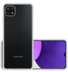 NoXx Samsung Galaxy M22 Hoesje Siliconen - Transparant
