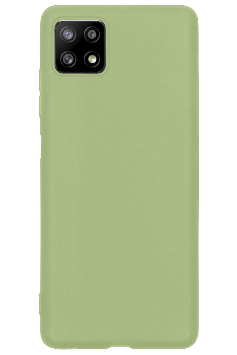 BASEY. Hoes Geschikt voor Samsung M22 Hoesje Siliconen Back Cover Case - Hoesje Geschikt voor Samsung Galaxy M22 Hoes Cover Hoesje - Groen - 2 Stuks
