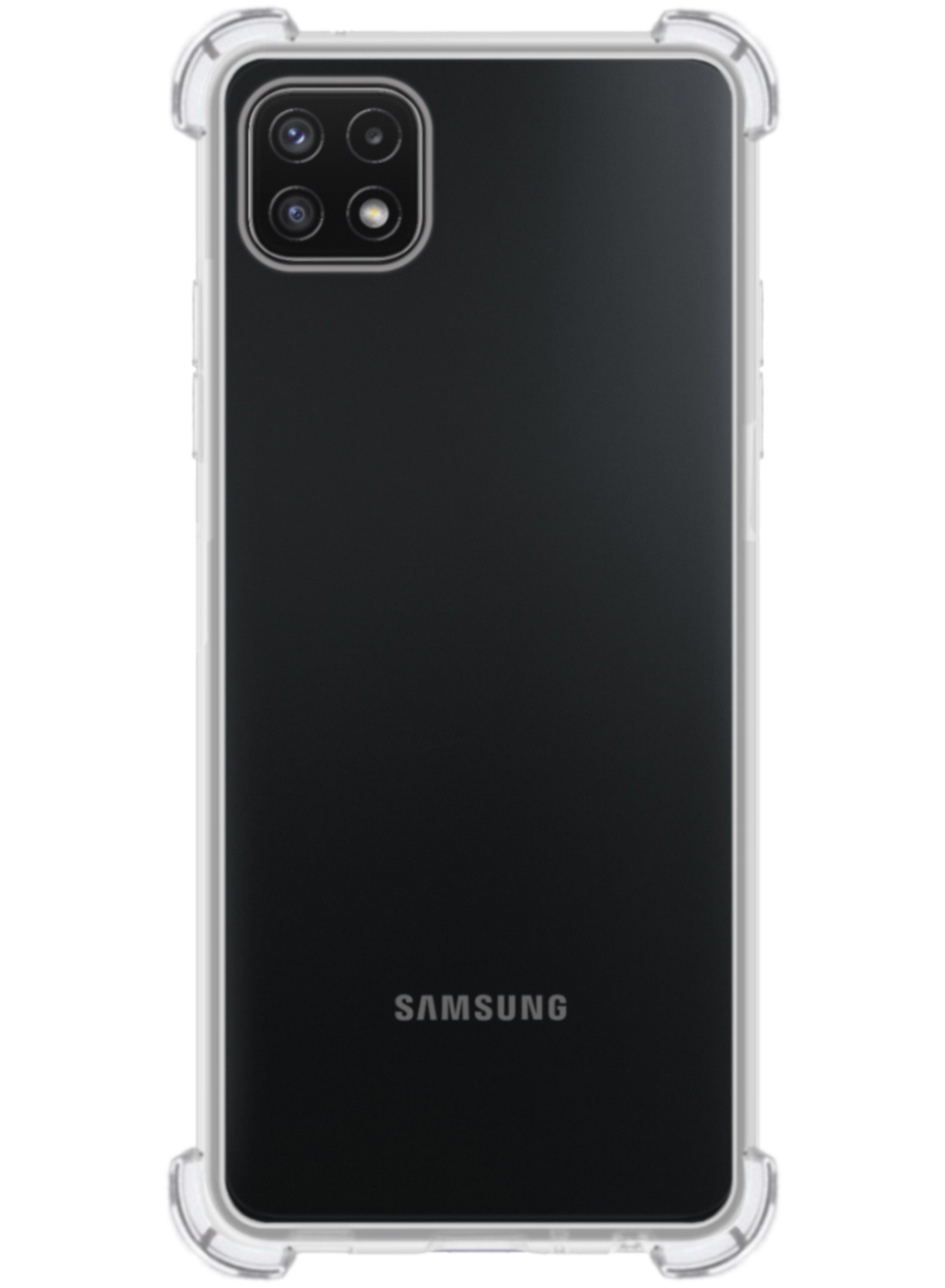 NoXx Hoes Geschikt voor Samsung M22 Hoesje Siliconen Cover Shock Proof Back Case Shockproof Hoes - Transparant - 2x
