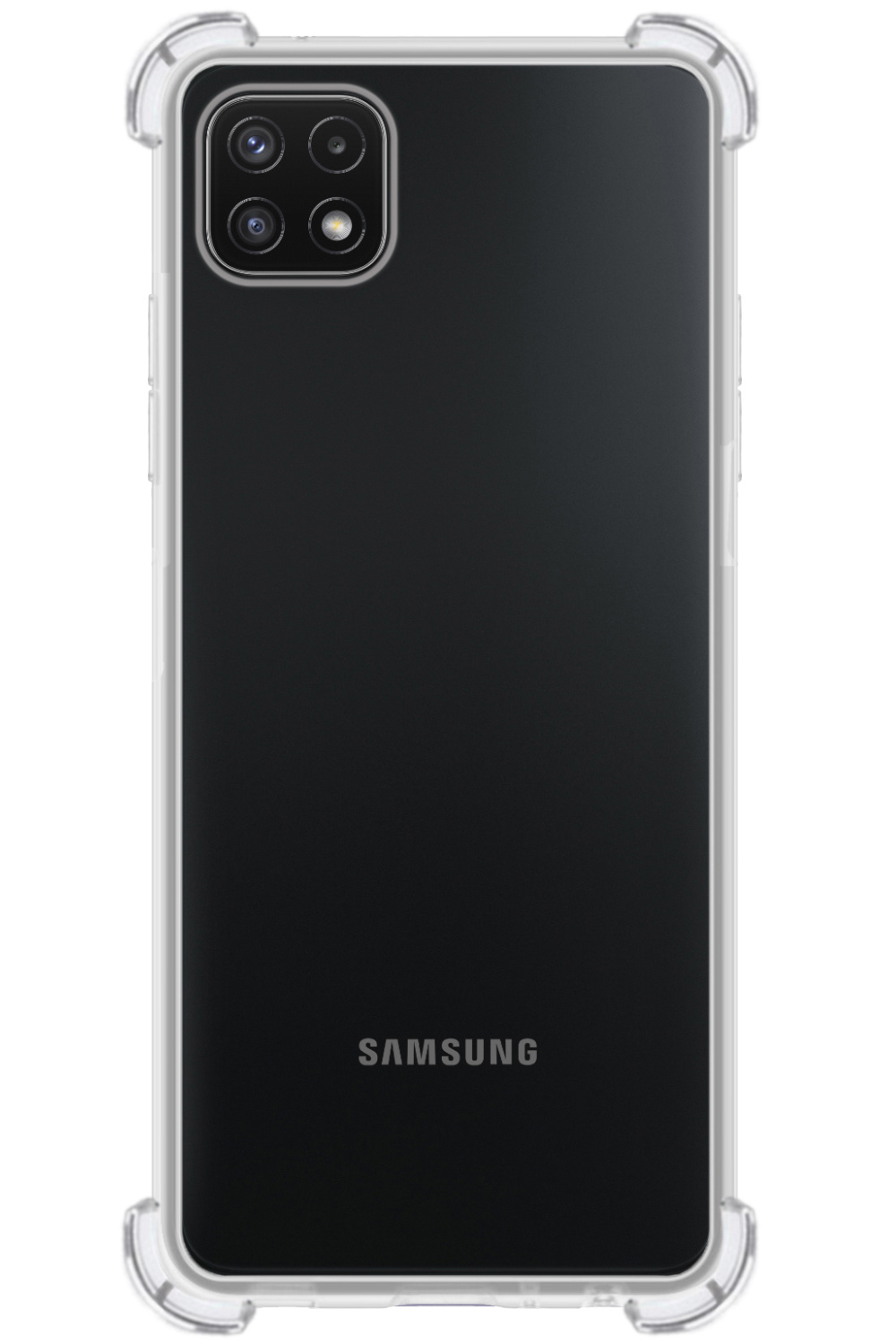 Hoes Geschikt voor Samsung M22 Hoesje Shock Proof Case Hoes Siliconen - Hoesje Geschikt voor Samsung Galaxy M22 Hoes Cover Shockproof - Transparant - 2 Stuks