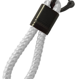 BASEY. BASEY. Sleutehanger Gevlochten - Wit