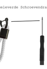 BASEY. Sleutelhanger Touw Koord Sleutelhanger - Touw Sleutelhanger Wit