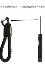 BASEY. Sleutelhanger Touw Koord Sleutelhanger - Touw Sleutelhanger Zwart