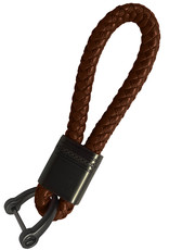 NoXx Sleutelhanger Koord Sleutelhanger Touw - Bruin Met Sleutelhanger Ring