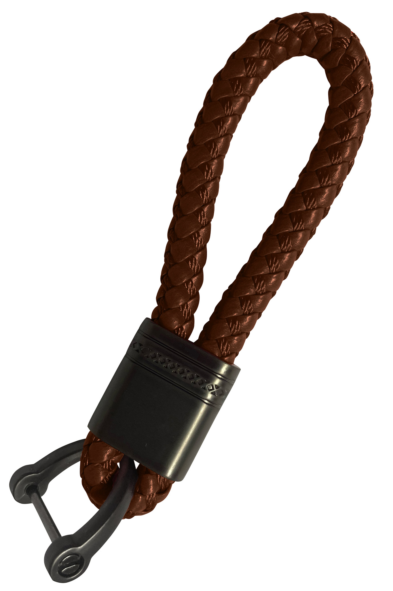 NoXx Sleutelhanger Koord Sleutelhanger Touw - Bruin Met Sleutelhanger Ring