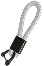 NoXx Sleutelhanger Koord Sleutelhanger Touw - Wit Met Sleutelhanger Ring