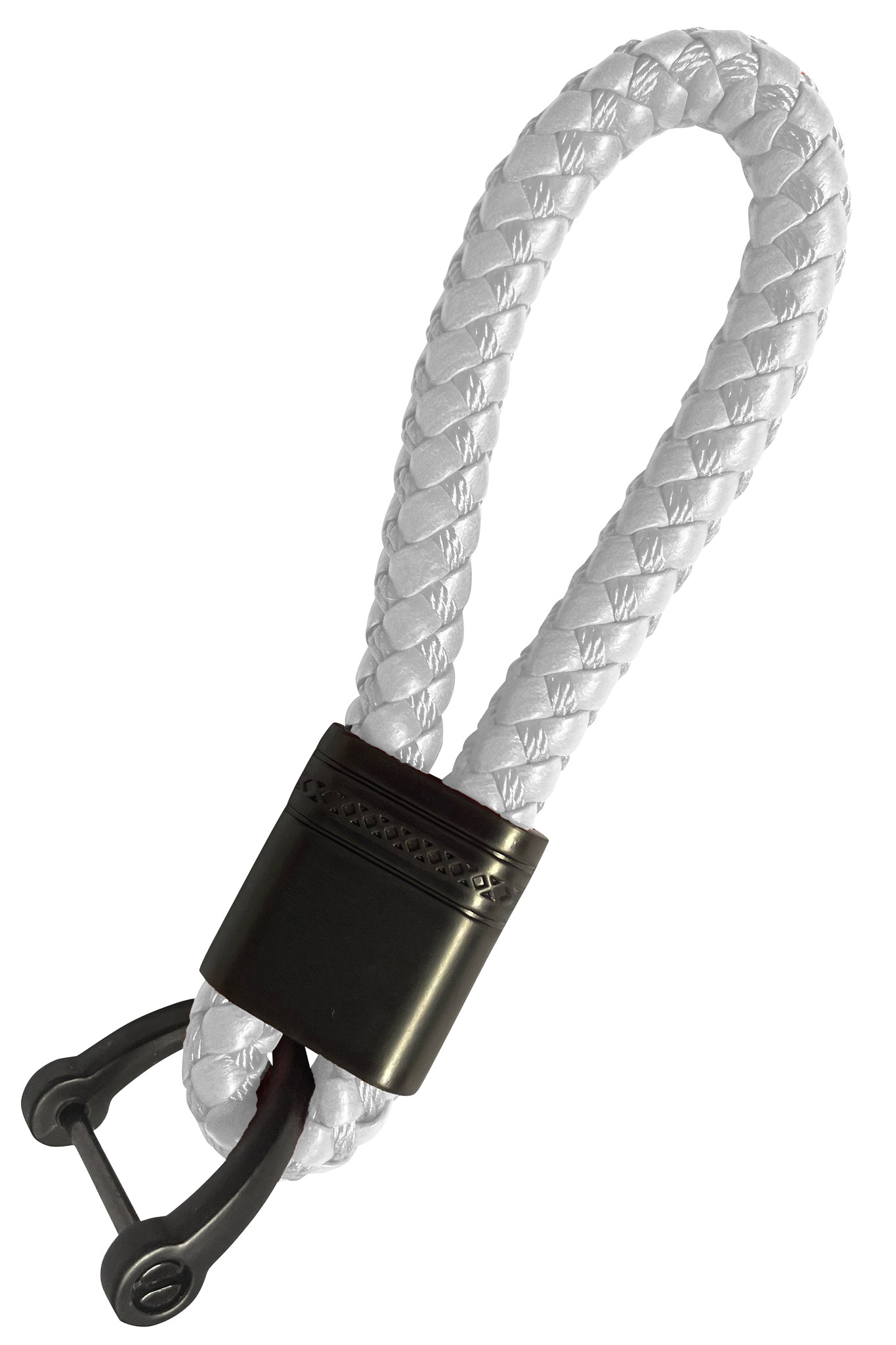 NoXx Sleutelhanger Koord Sleutelhanger Touw - Wit Met Sleutelhanger Ring