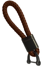 Nomfy Sleutelhanger Auto Touw Sleutelhanger Koord Sleutelhanger Met Sleutelhanger Ring - Bruin