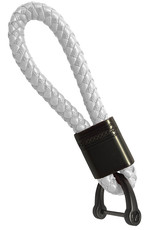 Nomfy Sleutelhanger Auto Touw Sleutelhanger Koord Sleutelhanger Met Sleutelhanger Ring - Wit