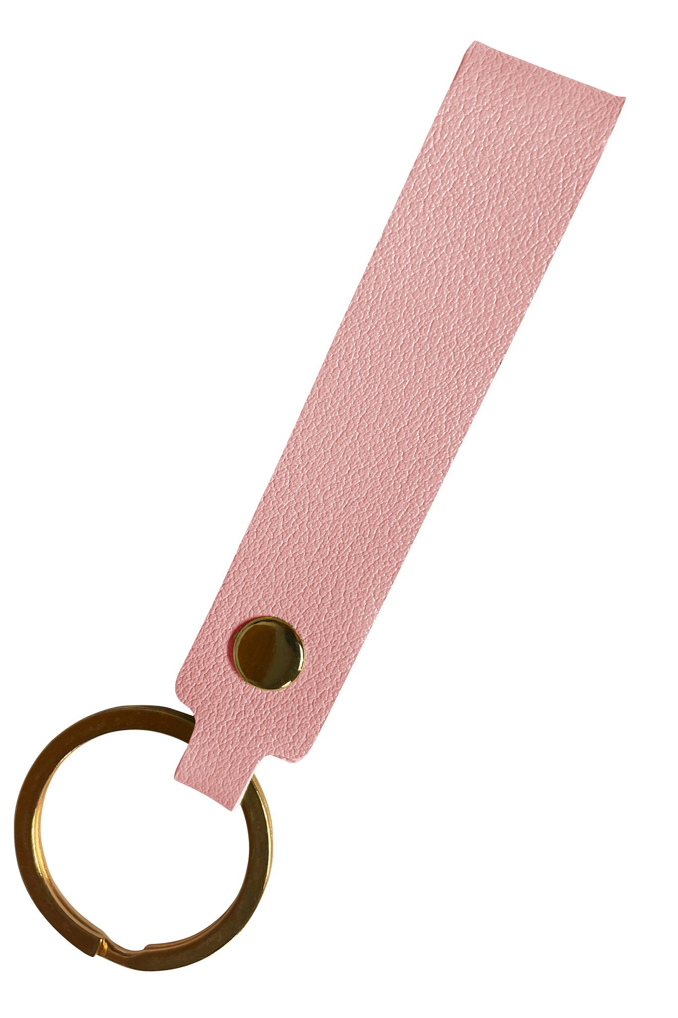 BASEY. Sleutelhanger Leer - Leren Sleutelhanger Met Sleutelhanger Ring - Lichtroze