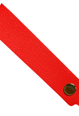 NoXx Sleutelhanger Met Sleutelring - Sleutelhanger Leer Dun Leer - Rood
