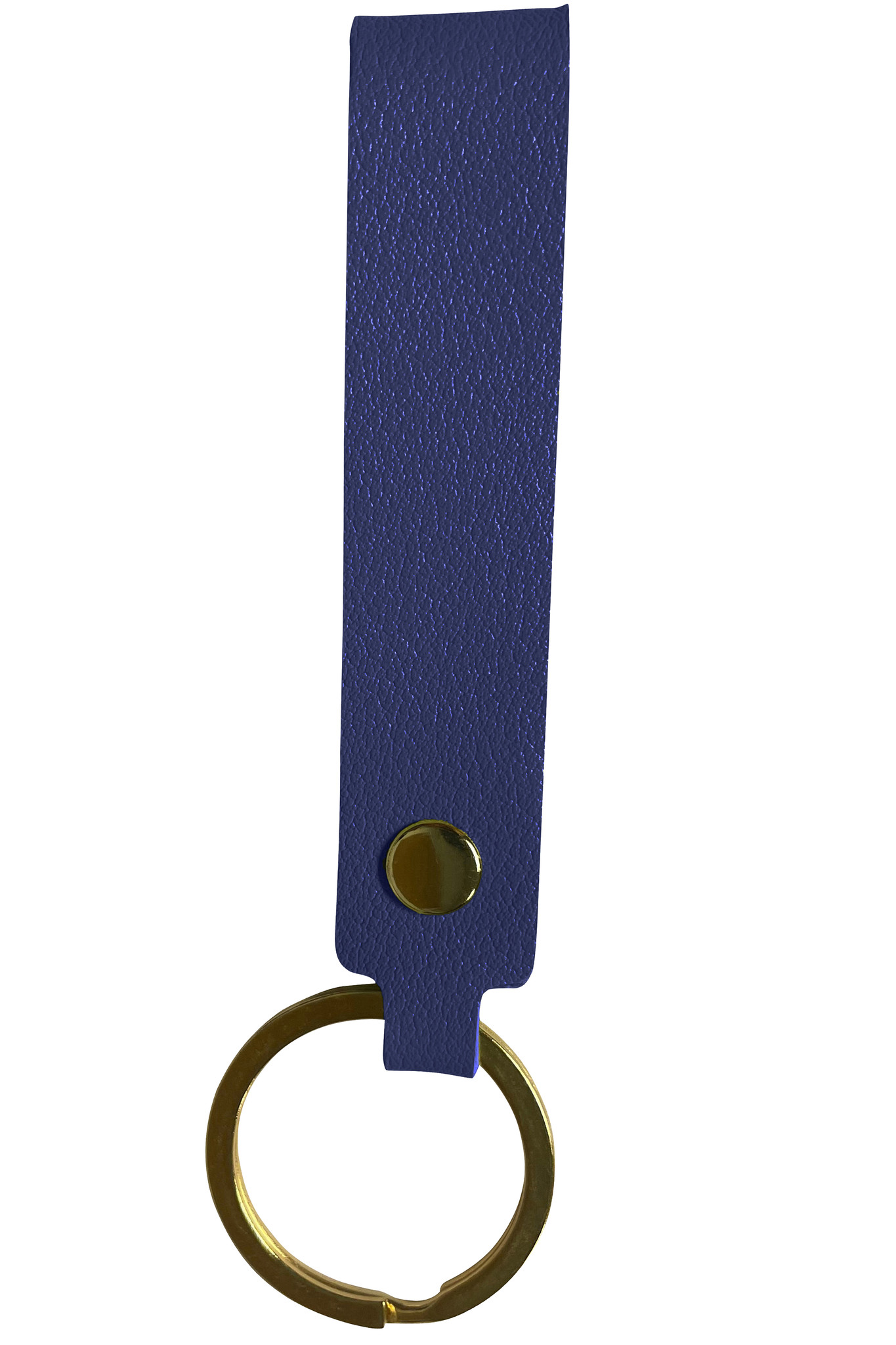 NoXx Sleutelhanger Met Sleutelring - Sleutelhanger Leer Dun Leer - Donkerblauw