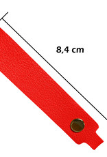 Nomfy Sleutelhanger Auto Met Sleutelring Leer Sleutelhanger Sleutelhanger Leer Dun - Rood
