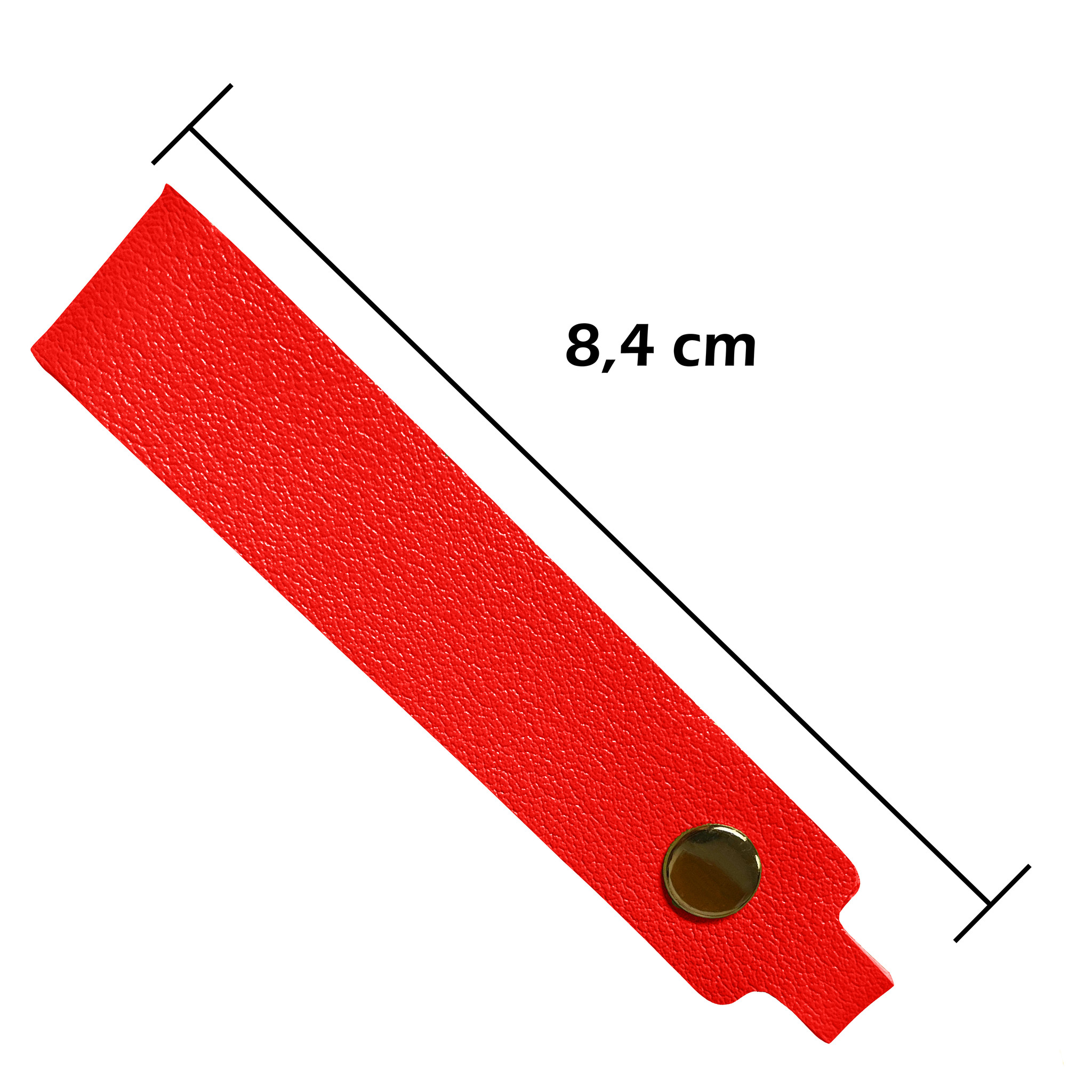Nomfy Sleutelhanger Auto Met Sleutelring Leer Sleutelhanger Sleutelhanger Leer Dun - Rood