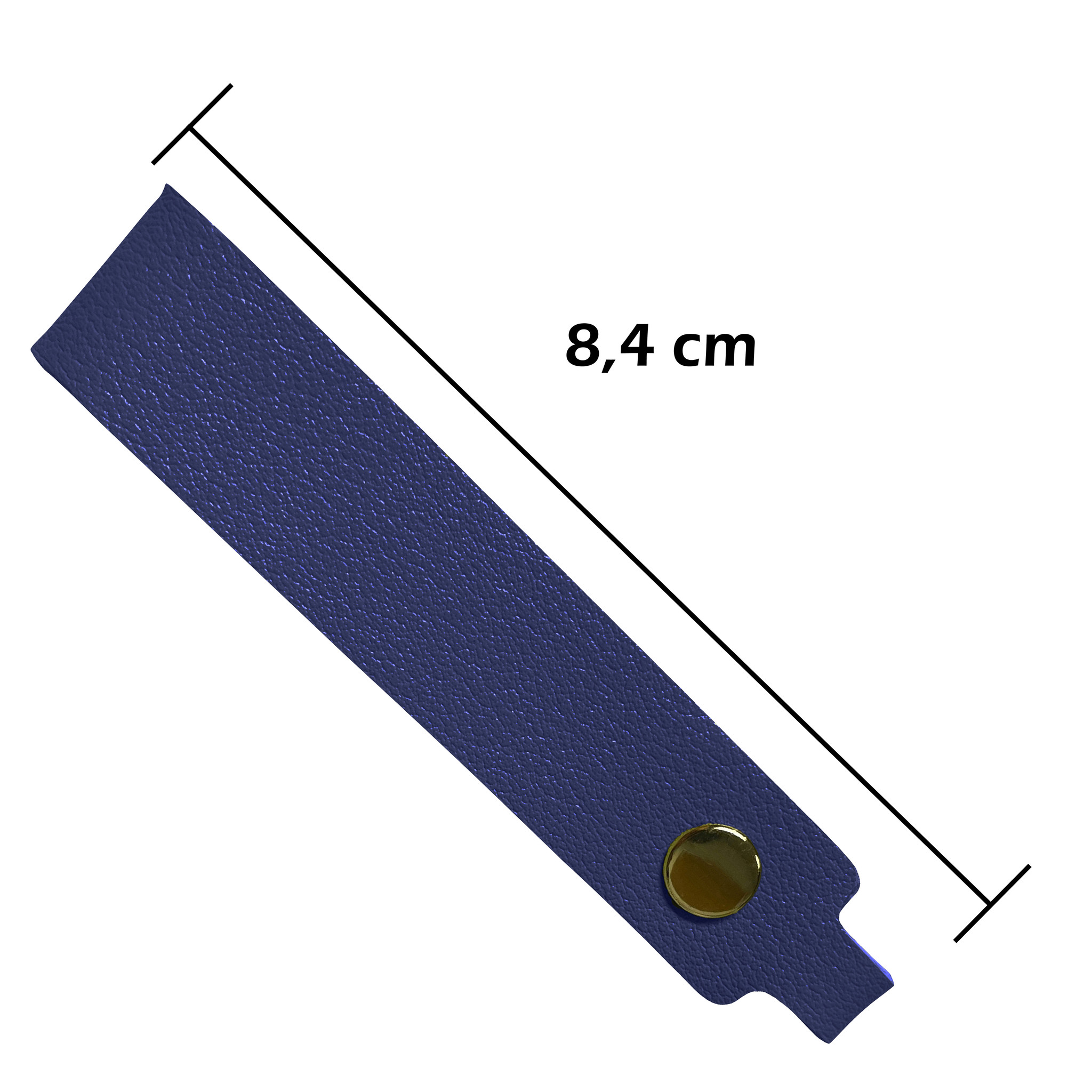 Nomfy Sleutelhanger Auto Met Sleutelring Leer Sleutelhanger Sleutelhanger Leer Dun - Donkerblauw