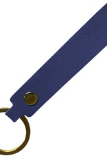Nomfy Sleutelhanger Auto Met Sleutelring Leer Sleutelhanger Sleutelhanger Leer Dun - Donkerblauw