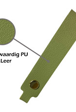 Nomfy Sleutelhanger Auto Met Sleutelring Leer Sleutelhanger Sleutelhanger Leer Dun - Groen