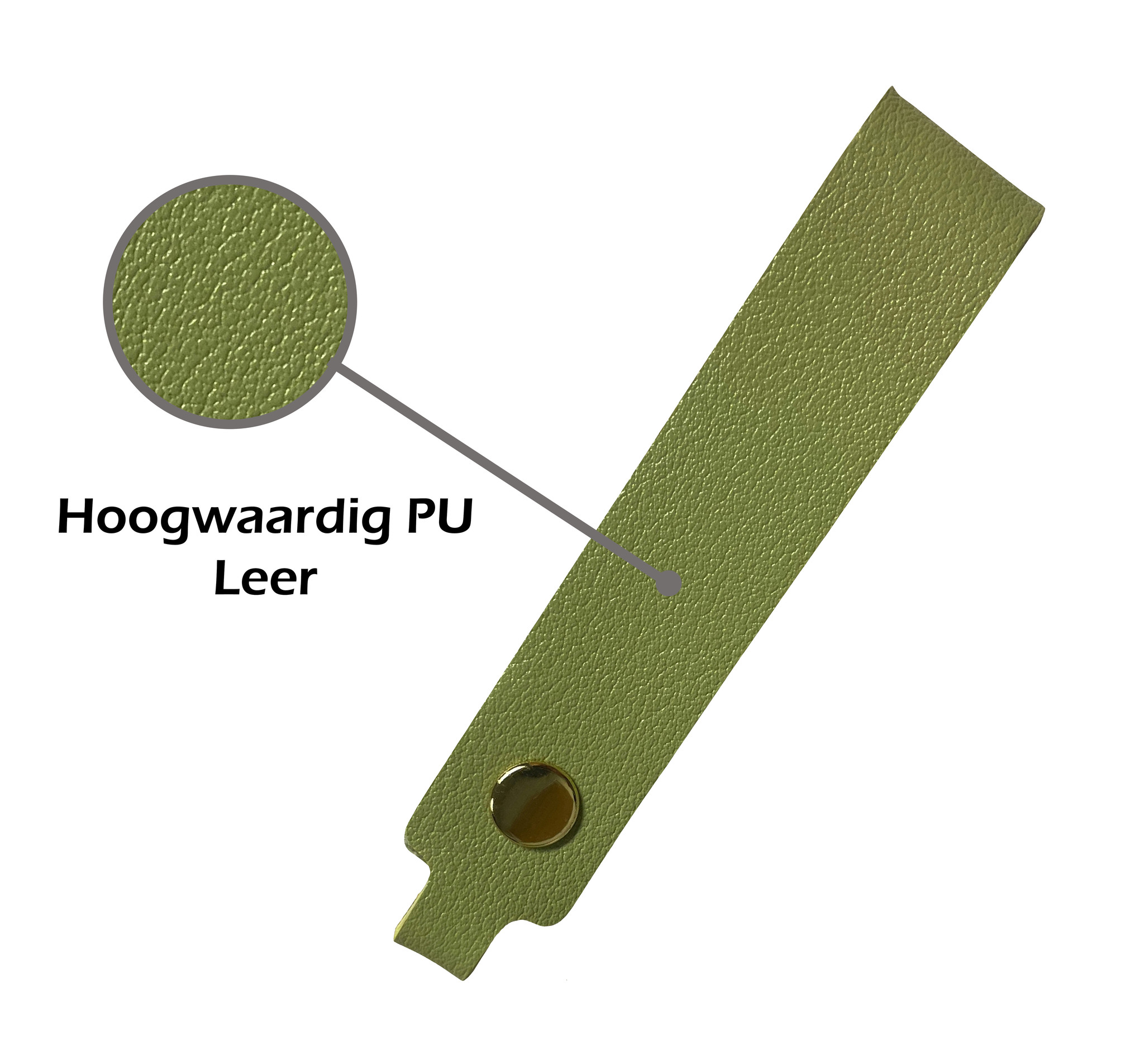 Nomfy Sleutelhanger Auto Met Sleutelring Leer Sleutelhanger Sleutelhanger Leer Dun - Groen