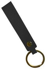 Nomfy Sleutelhanger Auto Met Sleutelring Leer Sleutelhanger Sleutelhanger Leer Dun - Zwart