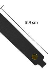 Nomfy Sleutelhanger Auto Met Sleutelring Leer Sleutelhanger Sleutelhanger Leer Dun - Zwart