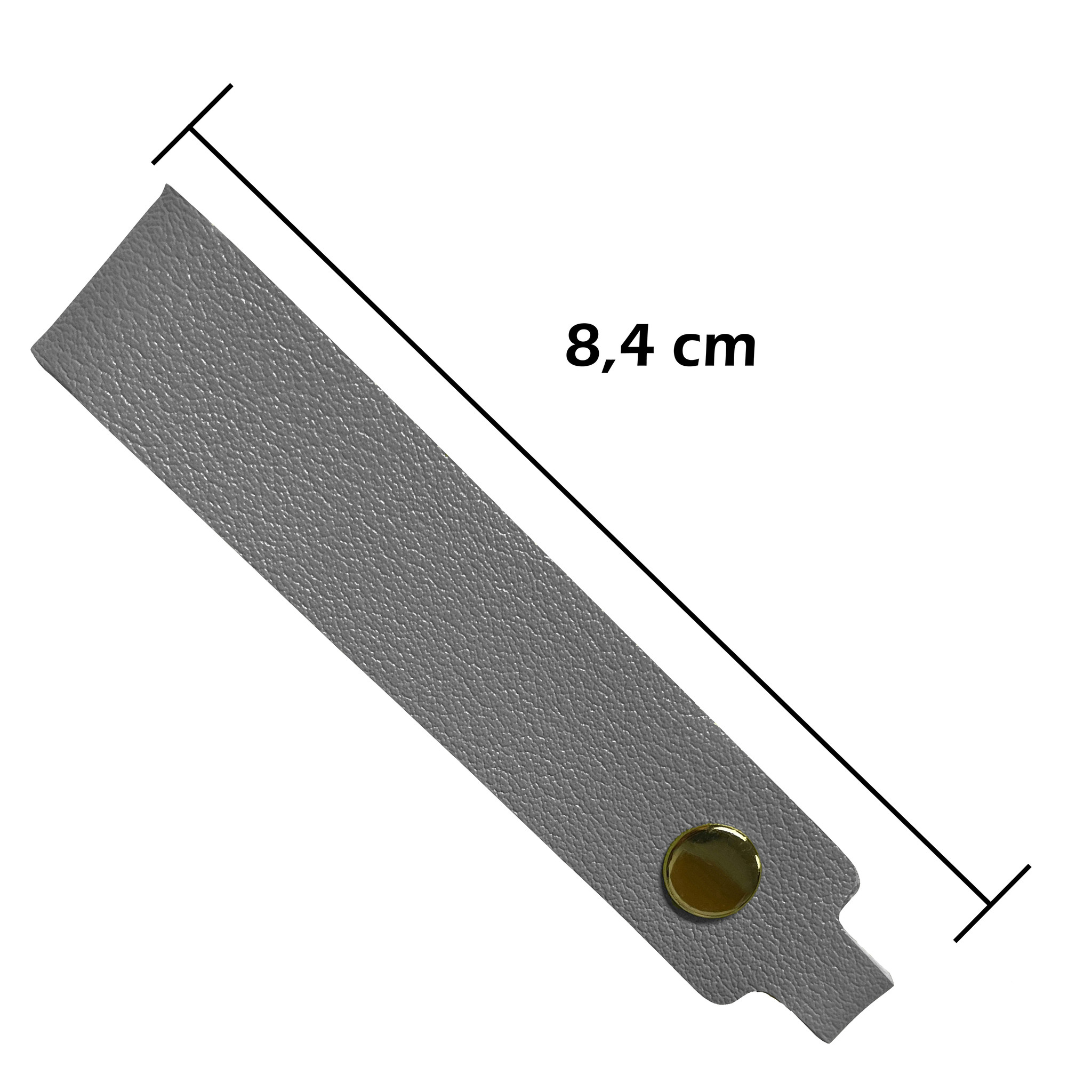 Nomfy Sleutelhanger Auto Met Sleutelring Leer Sleutelhanger Sleutelhanger Leer Dun - Grijs