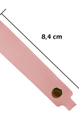 Nomfy Sleutelhanger Auto Met Sleutelring Leer Sleutelhanger Sleutelhanger Leer Dun - Lichtroze