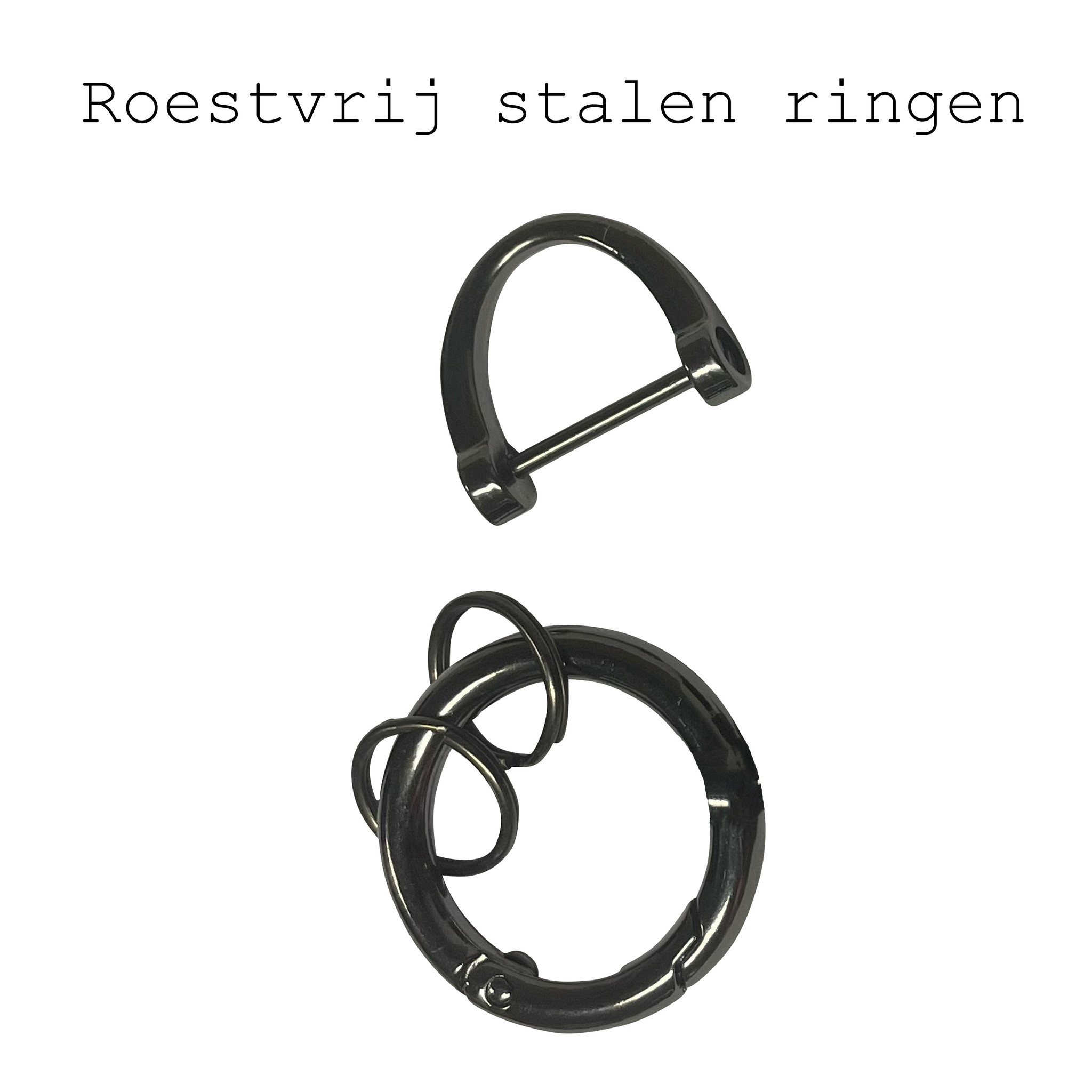 BASEY. Sleutelhanger Leer - Leren Sleutelhanger Met Sleutelhanger Ringen - Rood