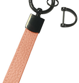 BASEY. BASEY. Sleutehanger Leer Dik - Lichtroze