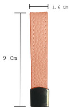 BASEY. Sleutelhanger Leer - Leren Sleutelhanger Met Sleutelhanger Ringen - Lichtroze