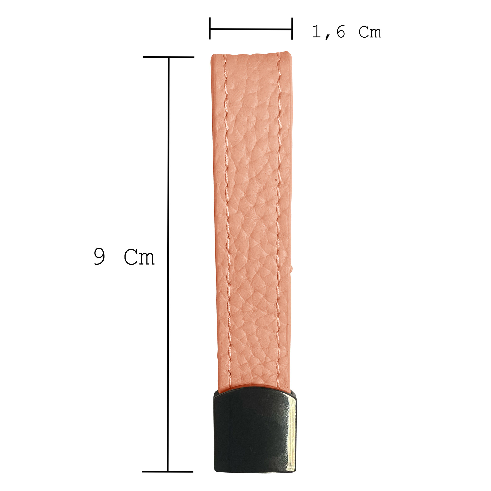 BASEY. Sleutelhanger Leer - Leren Sleutelhanger Met Sleutelhanger Ringen - Lichtroze