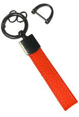 NoXx Sleutelhanger Leer Dik Sleutelhanger Met Sleutelhanger Ringen Leer - Rood