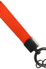 Nomfy Sleutelhanger Auto Met Sleutelhanger Ringen Leer Sleutelhanger Dik Leer Sleutelhanger - Rood