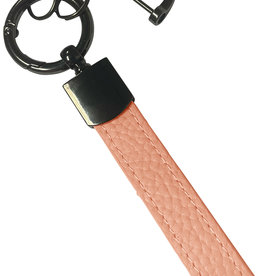 Nomfy Nomfy Sleutehanger Leer Dik - Lichtroze