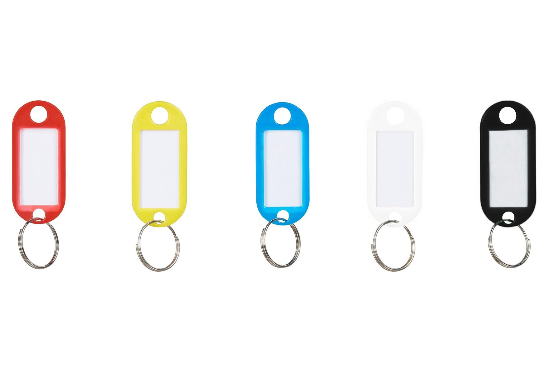 BASEY. Sleutellabels Sleutelhanger Sleutellabel Bagagelabel Naamlabels - Rood - 50x